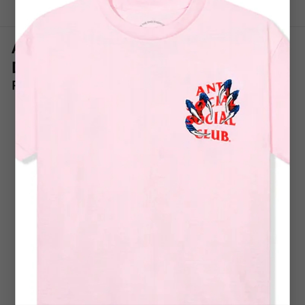 Anti Social Social Club Pink Double Dragon T-Shirt